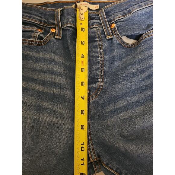 Levi's Wedgie Skinny Jeans Women's‎ size 28 Button Fly Raw Hem High-Rise - Picture 12 of 14